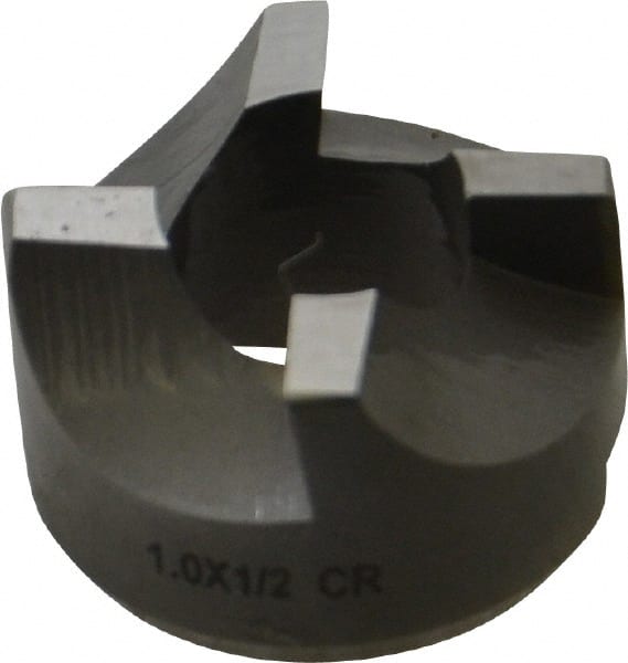 Made in USA - 4 Flutes, 1" Diam, 1/2" Pilot Hole Diam, High Speed Steel Reverse Counterbore - Eagle Tool & Supply