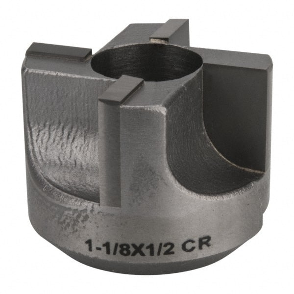 Made in USA - 4 Flutes, 1-1/8" Diam, 1/2" Pilot Hole Diam, Carbide-Tipped Reverse Counterbore - Eagle Tool & Supply