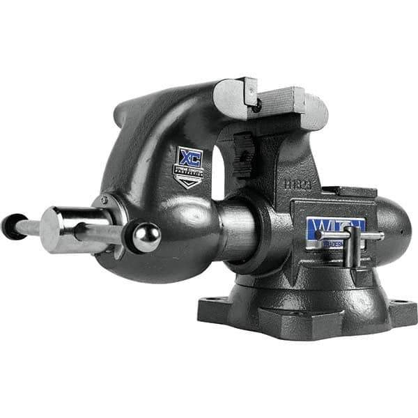 Wilton - Bench & Pipe Combination Vises Jaw Width (Inch): 6-1/2 Jaw Opening Capacity (Inch): 4-1/4 - Eagle Tool & Supply