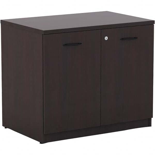 ALERA - 1 Shelf Sliding Door Storage Cabinet - Eagle Tool & Supply