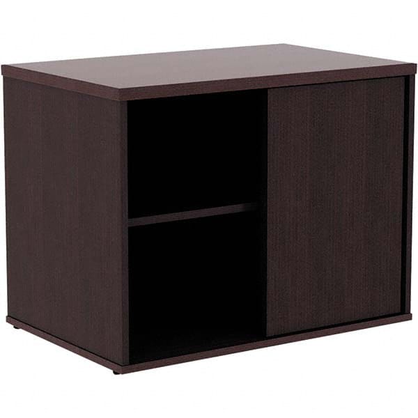 ALERA - 1 Shelf Sliding Door Storage Cabinet - Eagle Tool & Supply
