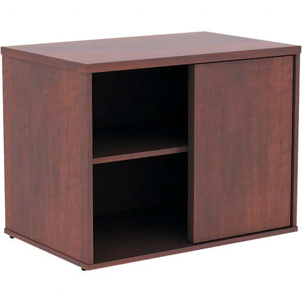 ALERA - 1 Shelf Sliding Door Storage Cabinet - Eagle Tool & Supply