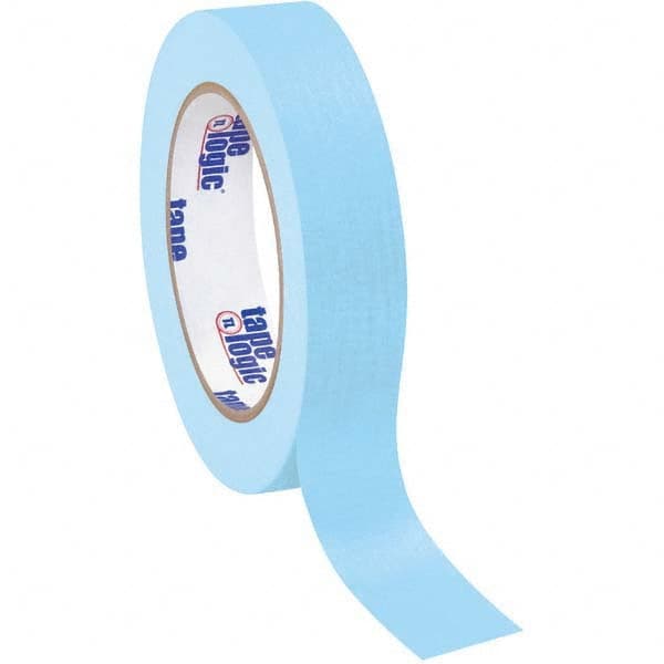 Tape Logic - Pack of (12), 60 Yd Rolls 1" Light Blue Crepe Paper Masking Tape - Eagle Tool & Supply