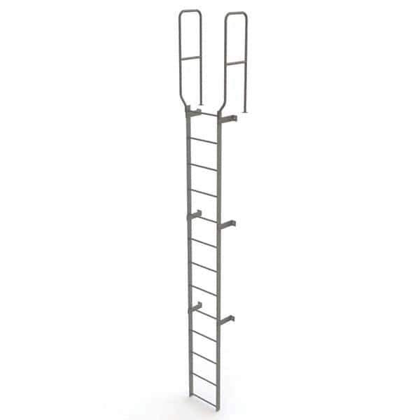TRI-ARC - Rolling & Wall Mounted Ladders & Platforms Type: Fixed Ladder Style: Safety Cage - Eagle Tool & Supply