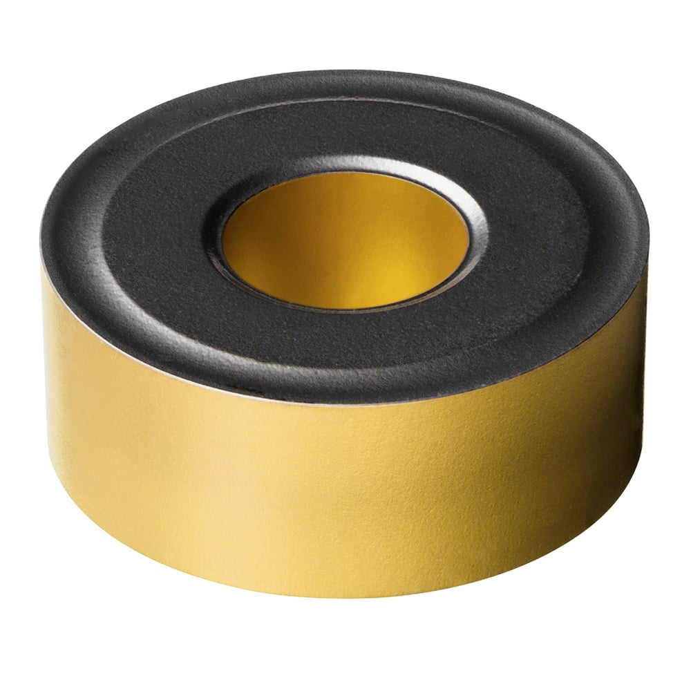 Turning Insert: RNMG 12 04 00 4415, TiCN, Al2O3 & TiN Finish, Neutral, 0.2500″ Corner Radius, N/A Series RNMG