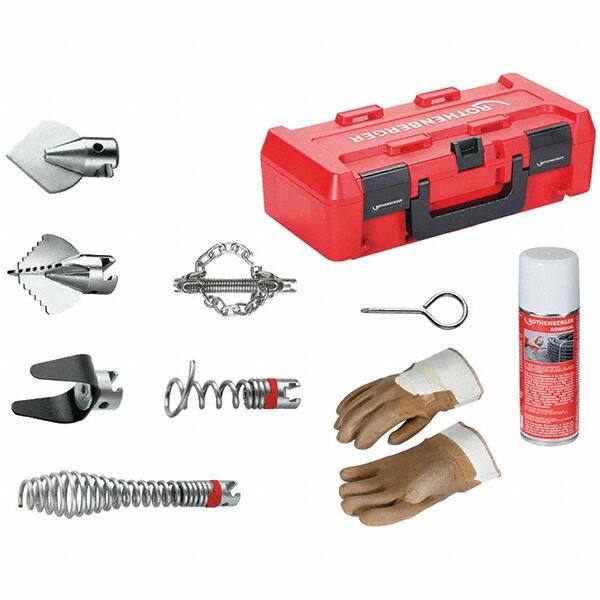 Rothenberger - Drain Cleaning Machine Cutters & Accessories Type: Tool Kit for Drain Cleaner For Use With Machines: Rothenberger R600 Drain Cleaner - Eagle Tool & Supply