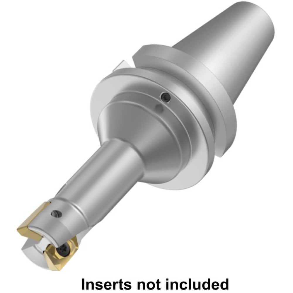 Indexable Square-Shoulder End Mill: M1D300E1805S100L175R, 3.0000'' Cut Dia, 0.6300'' Max Depth of Cut, Taper Shank Uses 5, ED.T180564PD.R.. Inserts, Through Coolant, 44.50 mm OAL