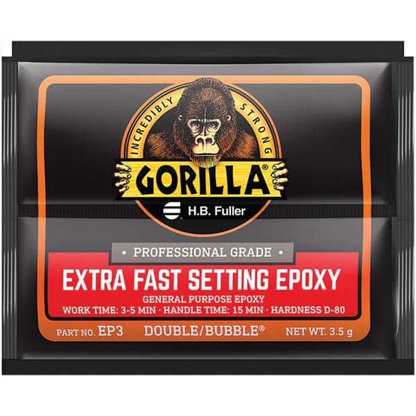 GorillaPro - Smaller than 1 oz. Foil Pack Extra Fast Setting Epoxy - Eagle Tool & Supply