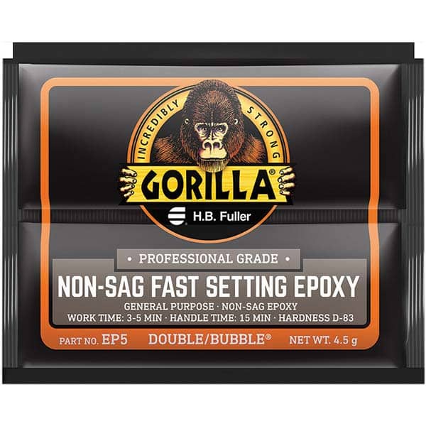 GorillaPro - Smaller than 1 oz. Foil Pack Non-Sag Fast Setting Epoxy - Eagle Tool & Supply