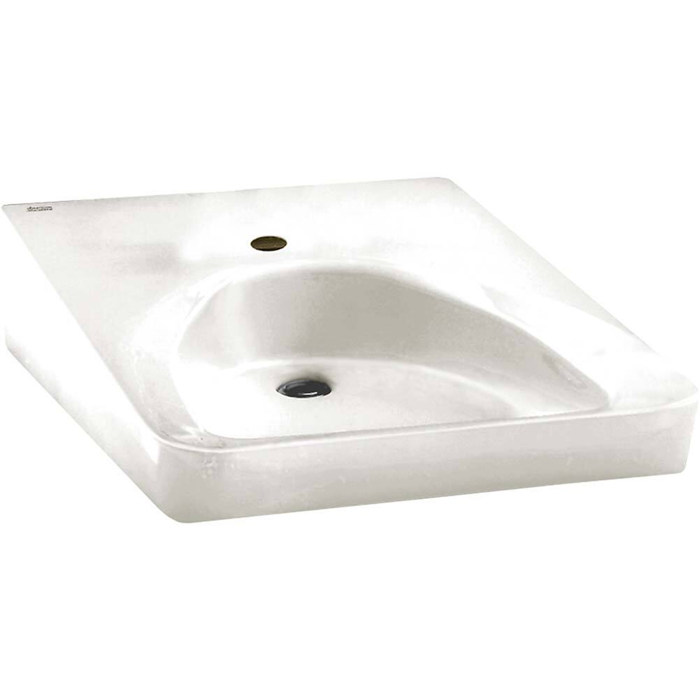 American Standard - Sinks; Type: Wheelchair Users Lavatory ; Outside Length: 27 (Inch); Outside Length: 27.000 (Decimal Inch); Outside Width: 20.000 (Decimal Inch); Outside Width: 20 (Inch); Outside Height: 4.7500 (Decimal Inch) - Exact Industrial Supply