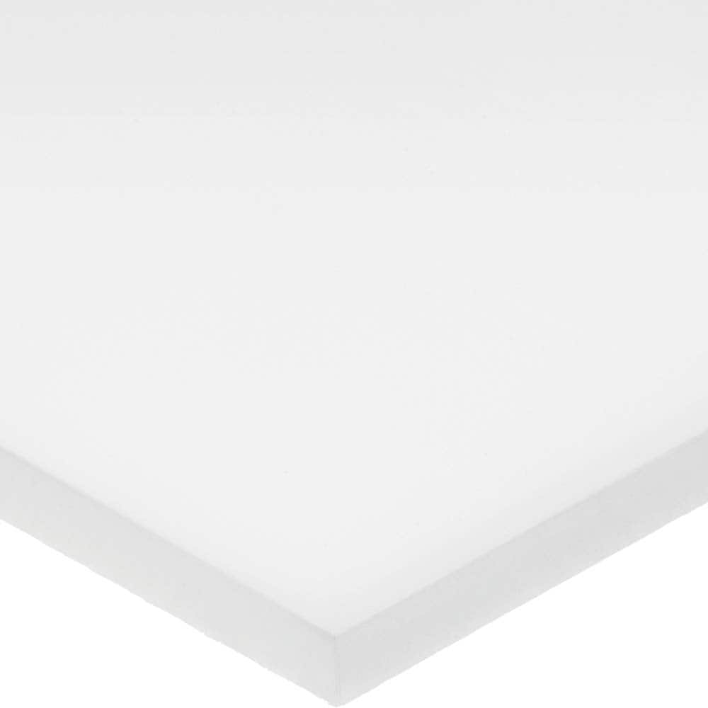 USA Sealing - Plastic Sheets; Material: Polystyrene ; Thickness (Inch): 3/32 ; Length (Feet): 2 ; Tensile Strength (psi): 2500 ; Color: White ; Material Grade: Standard - Exact Industrial Supply