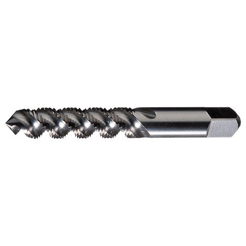 #4-40 UNC 2 Flute H2 HSS High Helix Plug Chamfer General Purpose High-Spiral Tap- Bright - Exact Industrial Supply