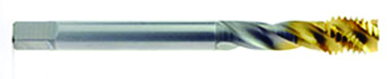 10-24 0 Fl H2 HSSE Spiral Fl Tap-- TiN - Eagle Tool & Supply