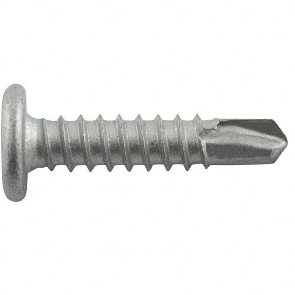 DeWALT Anchors & Fasteners - #10-16, Pancake Head, Phillips Drive, 1-1/2" Length Under Head, #3 Point, Self Drilling Screw - Eagle Tool & Supply