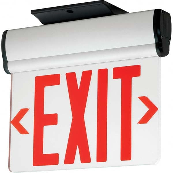 Hubbell Lighting - Illuminated Exit Signs Number of Faces: 1 Letter Color: Red - Eagle Tool & Supply