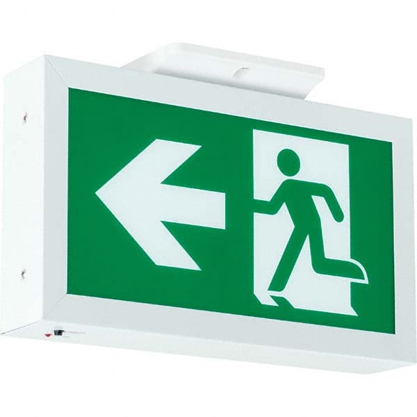 Hubbell Lighting - Illuminated Exit Signs Number of Faces: 1 Letter Color: Green - Eagle Tool & Supply