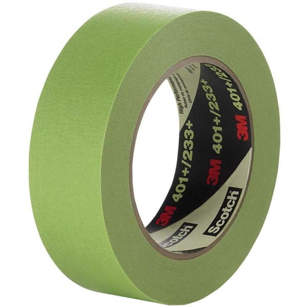 3M - 36mm Wide x 55 m x 6.7 mil Green Paper Masking Tape - Eagle Tool & Supply
