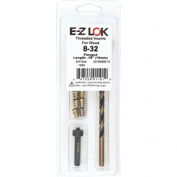 E-Z LOK - Thread Repair Kits Insert Thread Size (Inch): #8-32 Includes Drill: Yes - Eagle Tool & Supply