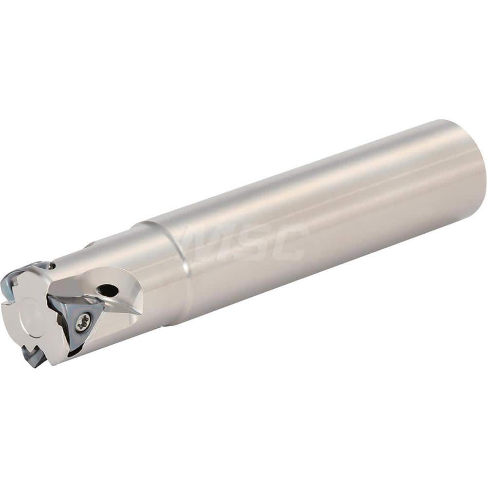 Indexable Square-Shoulder End Mill: MEV25S25061702T, 0.9843'' Cut Dia, Cylindrical Shank Uses 2, Through Coolant, 170.00 mm OAL