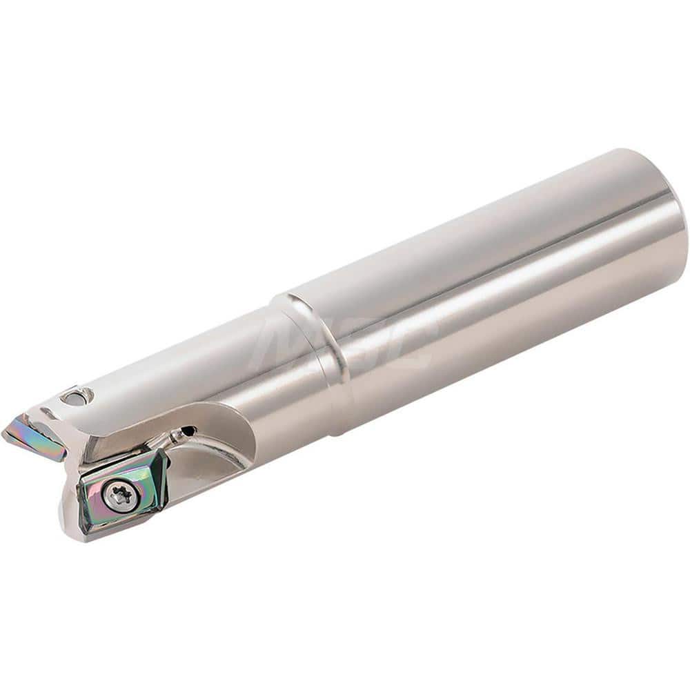 Indexable Square-Shoulder End Mill: MEAS32S32132T, 1.2598'' Cut Dia, Cylindrical Shank Uses 2, Through Coolant, 150.00 mm OAL