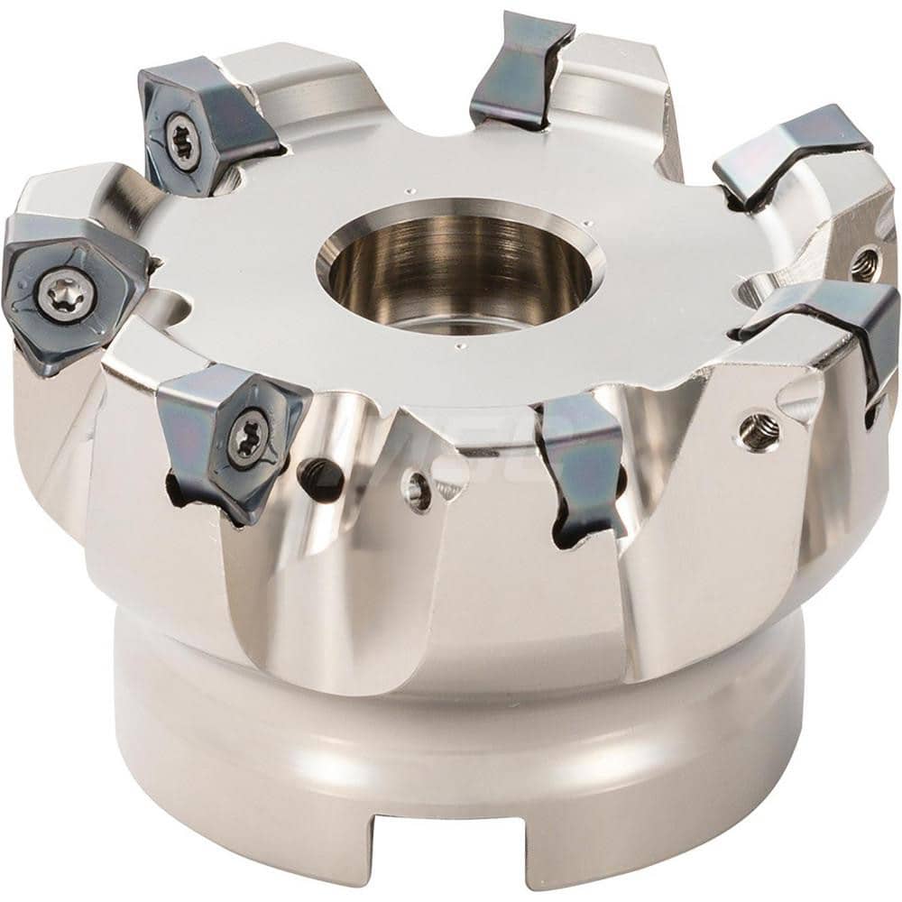 Kyocera MFWN90125R 05 11T Inch Bore Diameter, Course Pitch, 11 Flute, 90 Degree Face Mill with a 4.9213 Cutting Diameter for Shouldering, Slotting, Facing, Plunging Applications