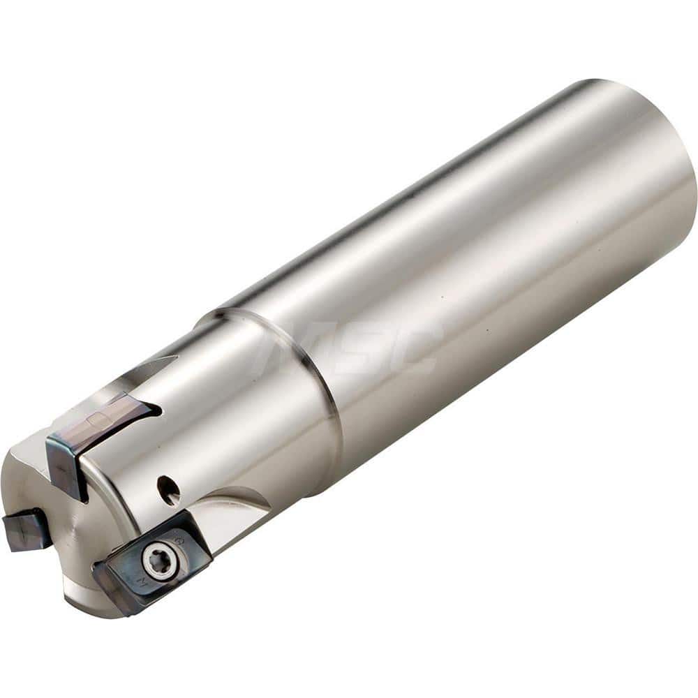 Indexable Square-Shoulder End Mill: MEW1250W100152T, Weldon Shank Uses 2, Through Coolant,