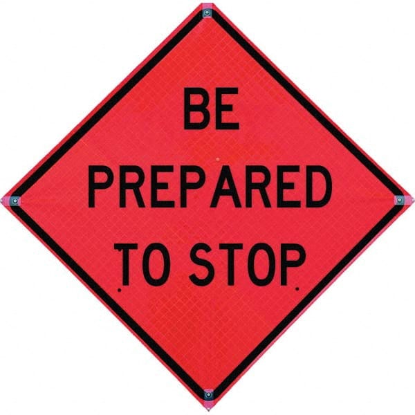 VizCon - "Detour Ahead," 36" Wide x 36" High Vinyl Construction Roadway Sign - Eagle Tool & Supply