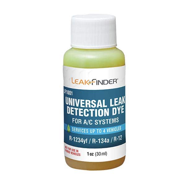 Leak Finder - Automotive Leak Detection Dyes Applications: Refrigeration Container Size: 1 oz. - Eagle Tool & Supply