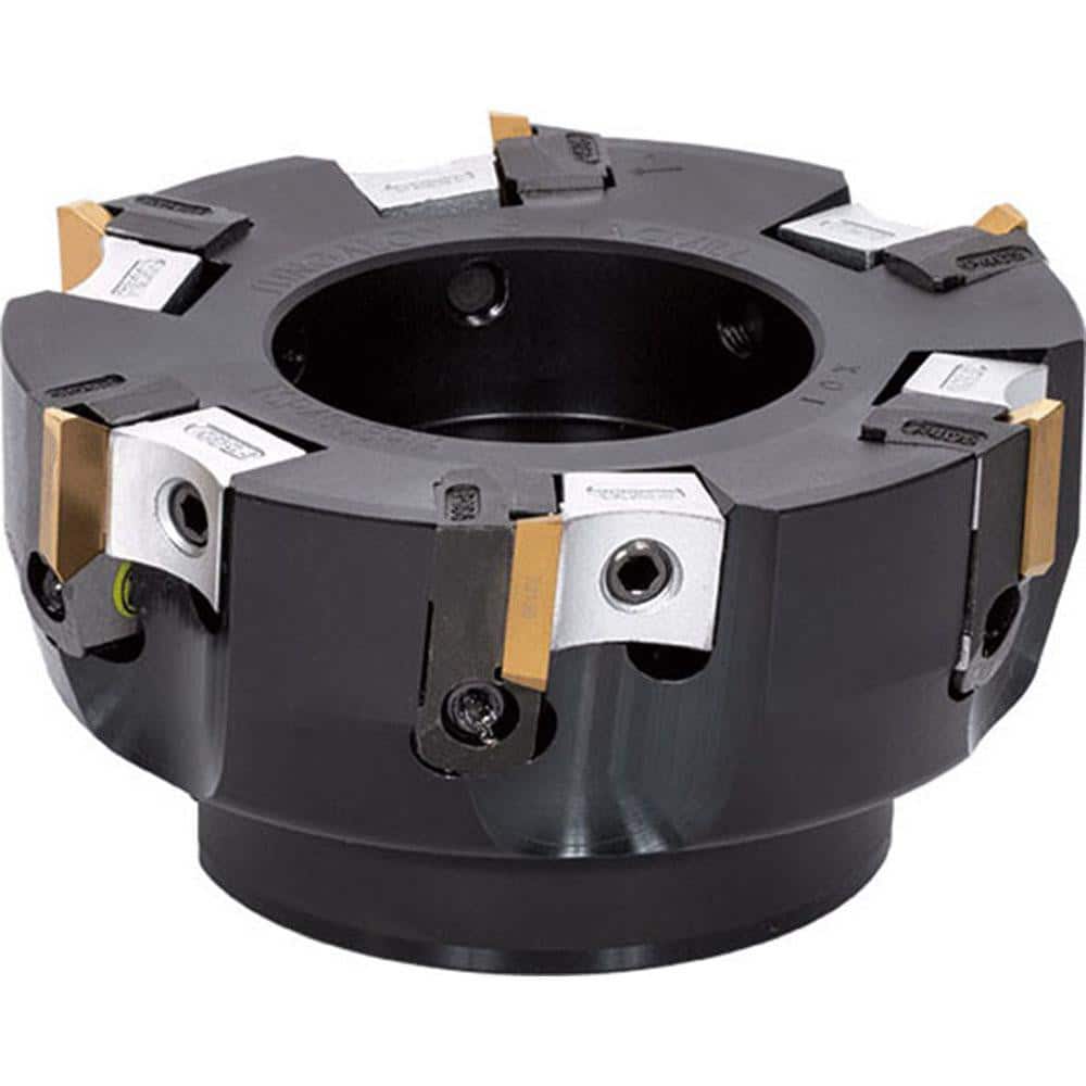 Indexable Square-Shoulder Face Mill: TSP4008RIA, 47.6300″ Arbor Hole Dia, Uses 10, TPKN Inserts, No, Series TSE