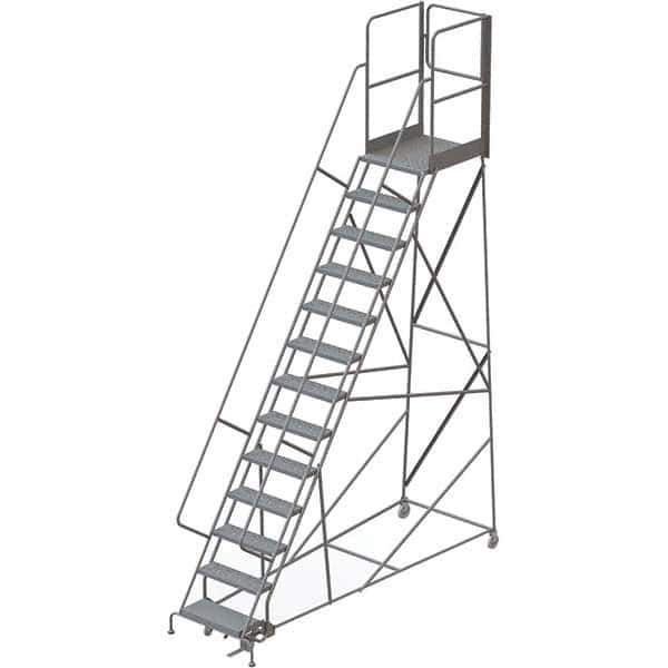 TRI-ARC - Rolling & Wall Mounted Ladders & Platforms Type: Rolling Warehouse Ladder Style: Rolling Platform Ladder - Eagle Tool & Supply