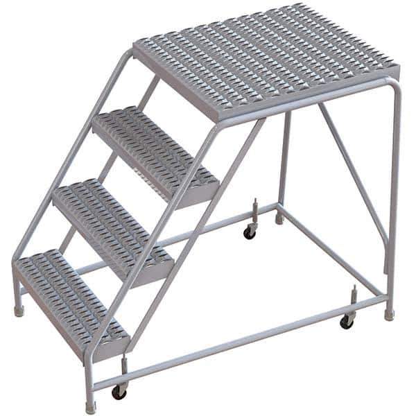 TRI-ARC - Rolling & Wall Mounted Ladders & Platforms Type: Rolling Warehouse Ladder Style: Rolling Safety Ladder - Eagle Tool & Supply