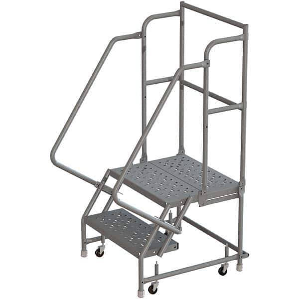 TRI-ARC - Rolling & Wall Mounted Ladders & Platforms Type: Rolling Warehouse Ladder Style: Rolling Platform Ladder - Eagle Tool & Supply