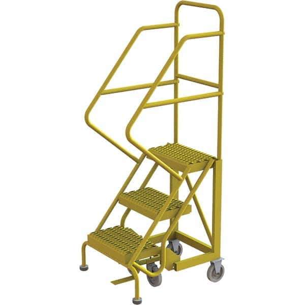 TRI-ARC - Rolling & Wall Mounted Ladders & Platforms Type: Stairway Slope Ladder Style: Forward Descent 50 Degree Incline - Eagle Tool & Supply