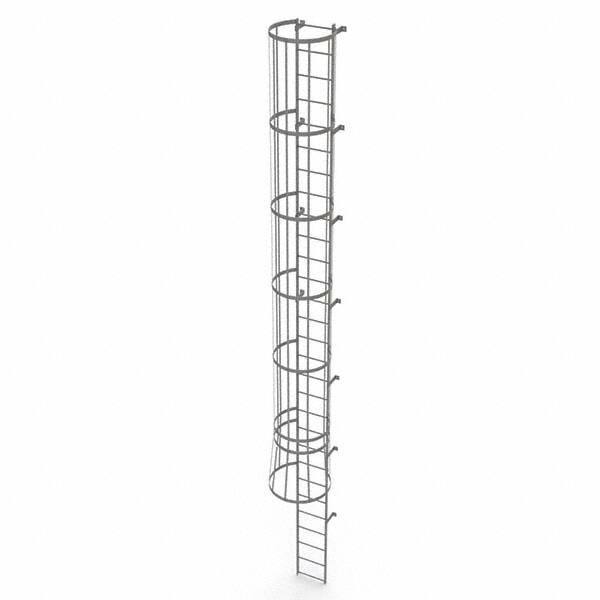 TRI-ARC - Rolling & Wall Mounted Ladders & Platforms Type: Fixed Ladder Style: Safety Cage - Eagle Tool & Supply