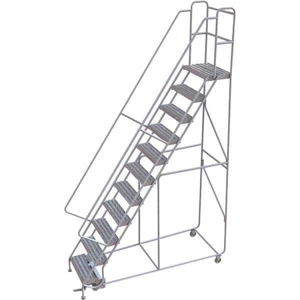 TRI-ARC - Rolling & Wall Mounted Ladders & Platforms Type: Rolling Warehouse Ladder Style: Rolling Safety Ladder - Eagle Tool & Supply