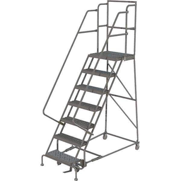 TRI-ARC - Rolling & Wall Mounted Ladders & Platforms Type: Rolling Warehouse Ladder Style: Rolling Platform Ladder - Eagle Tool & Supply