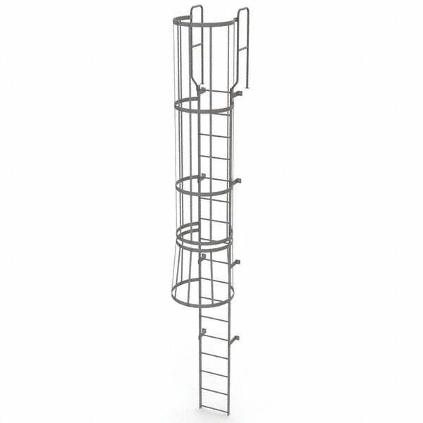 TRI-ARC - Rolling & Wall Mounted Ladders & Platforms Type: Fixed Ladder Style: Safety Cage - Eagle Tool & Supply