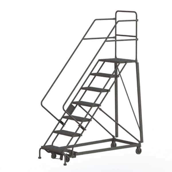 TRI-ARC - Rolling & Wall Mounted Ladders & Platforms Type: Stairway Slope Ladder Style: Rolling Safety Ladder - Eagle Tool & Supply