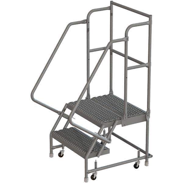 TRI-ARC - Rolling & Wall Mounted Ladders & Platforms Type: Rolling Warehouse Ladder Style: Rolling Platform Ladder - Eagle Tool & Supply