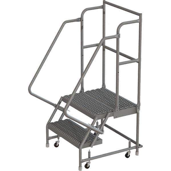 TRI-ARC - Rolling & Wall Mounted Ladders & Platforms Type: Rolling Warehouse Ladder Style: Rolling Platform Ladder - Eagle Tool & Supply