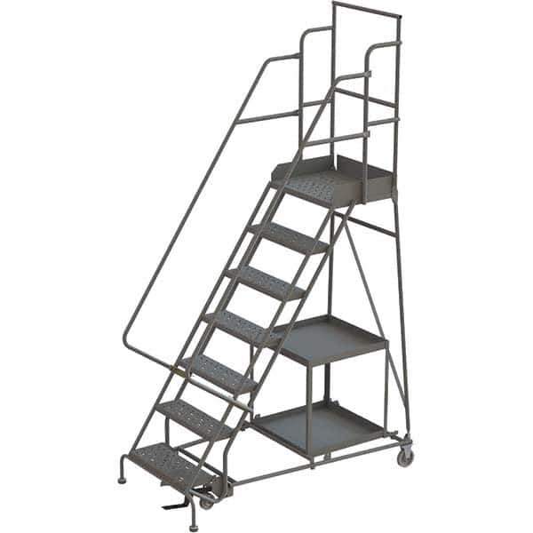 TRI-ARC - Rolling & Wall Mounted Ladders & Platforms Type: Stock-Picking Ladder Style: Rolling Safety Stock Picking Ladder - Eagle Tool & Supply