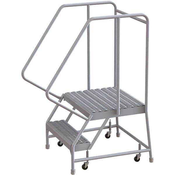 TRI-ARC - Rolling & Wall Mounted Ladders & Platforms Type: Rolling Warehouse Ladder Style: Rolling Safety Ladder - Eagle Tool & Supply