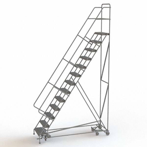 TRI-ARC - Rolling & Wall Mounted Ladders & Platforms Type: All-Directional Ladder Style: Forward Descent 50 Degree Incline - Eagle Tool & Supply