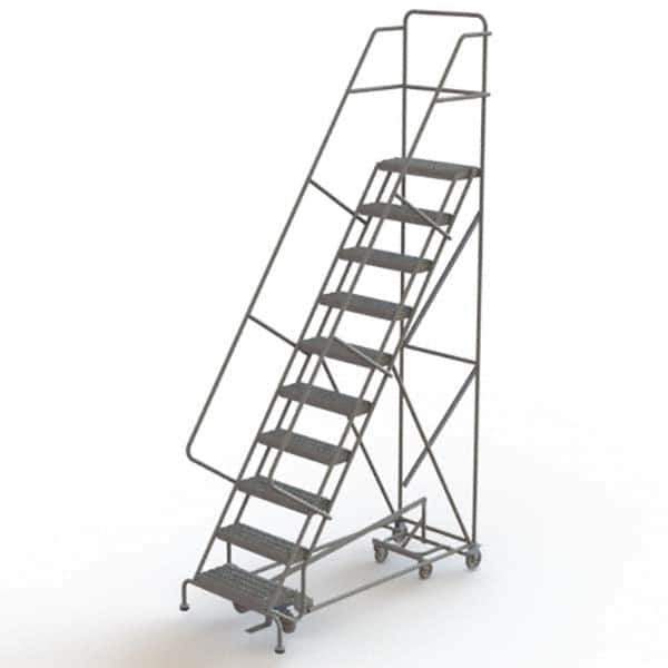 TRI-ARC - Rolling & Wall Mounted Ladders & Platforms Type: All-Directional Ladder Style: Forward Descent 50 Degree Incline - Eagle Tool & Supply