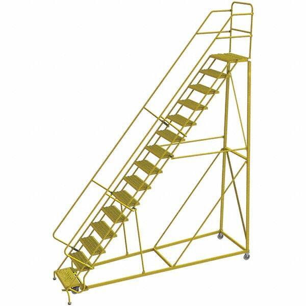 TRI-ARC - Rolling & Wall Mounted Ladders & Platforms Type: Stairway Slope Ladder Style: Forward Descent 50 Degree Incline - Eagle Tool & Supply