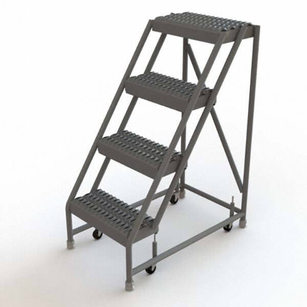 TRI-ARC - Rolling & Wall Mounted Ladders & Platforms Type: Rolling Warehouse Ladder Style: Rolling Platform Ladder - Eagle Tool & Supply
