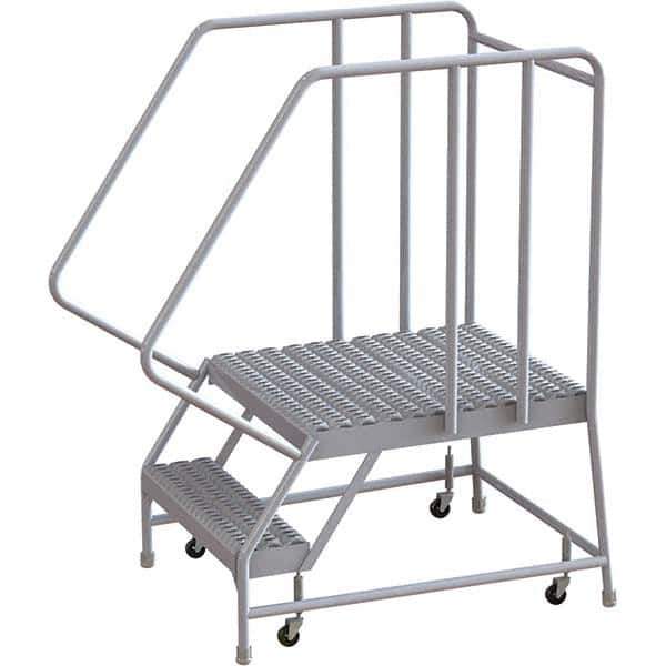 TRI-ARC - Rolling & Wall Mounted Ladders & Platforms Type: Rolling Warehouse Ladder Style: Rolling Safety Ladder - Eagle Tool & Supply
