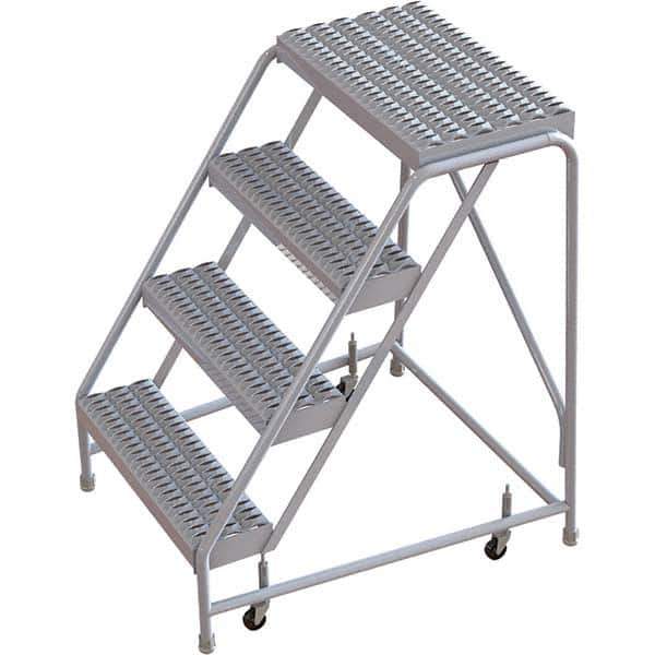 TRI-ARC - Rolling & Wall Mounted Ladders & Platforms Type: Rolling Warehouse Ladder Style: Rolling Safety Ladder - Eagle Tool & Supply