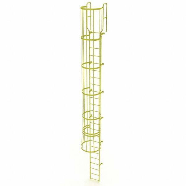 TRI-ARC - Rolling & Wall Mounted Ladders & Platforms Type: Fixed Ladder Style: Safety Cage - Eagle Tool & Supply