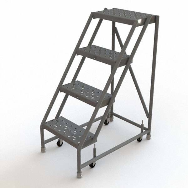 TRI-ARC - Rolling & Wall Mounted Ladders & Platforms Type: Rolling Warehouse Ladder Style: Rolling Platform Ladder - Eagle Tool & Supply